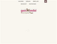 Tablet Screenshot of gustomondial.ch